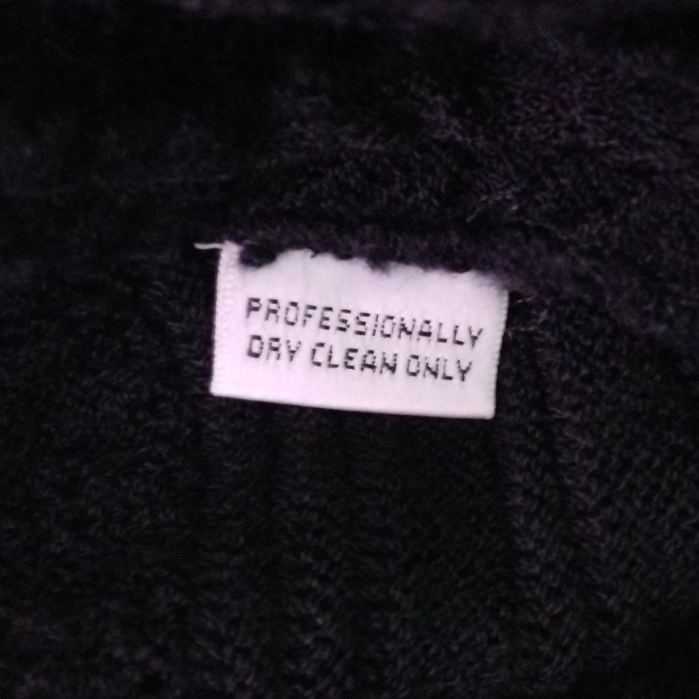 St. John Collection Vintage Spring 02' Black Open Knit Tunic Top Sz 4 S-M - Picture 14 of 15